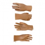 Short Cosmetic Glove with Zipper