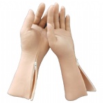 Long Cosmetic Glove with Zipper